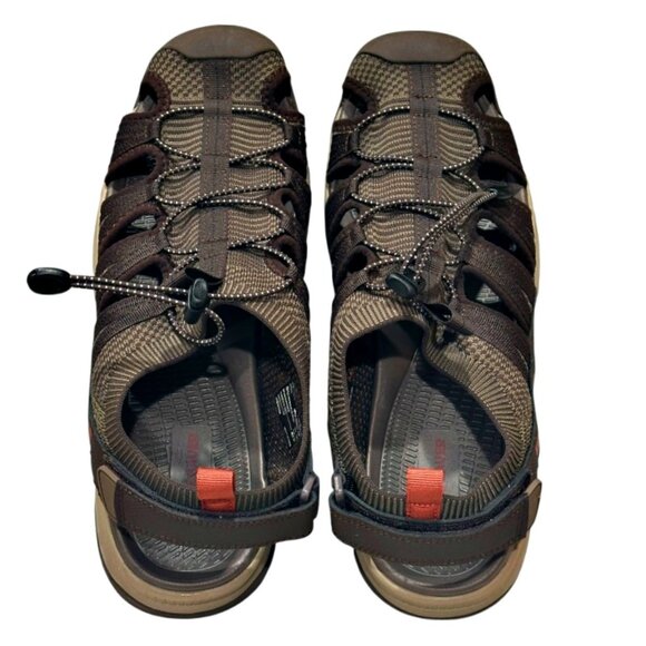 NEW Eddie Bauer Yesler Fisherman Sandals Mens 12M Brown Hiking Outdoor No Box main image 4